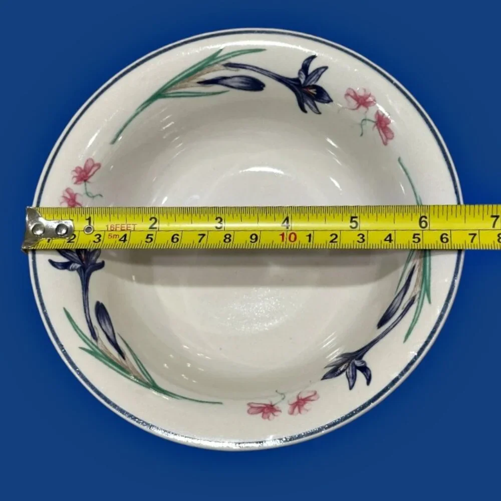 Forever Spring Stoneware Side Bowls Set of 4 Cereal Soup Fruit Dessert Vintage